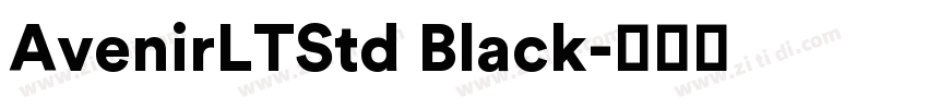 AvenirLTStd Black字体转换